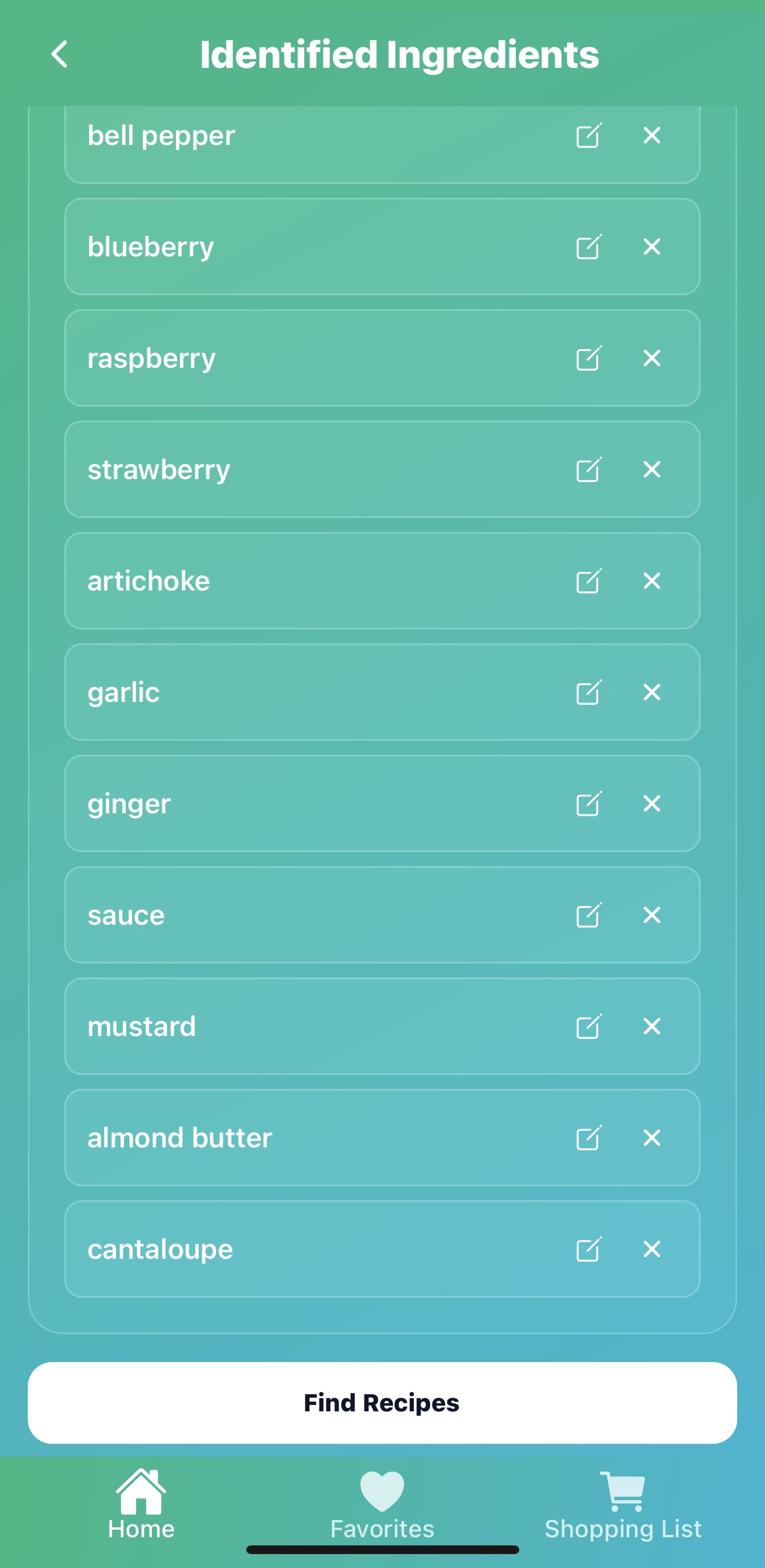 App screenshot showing interface