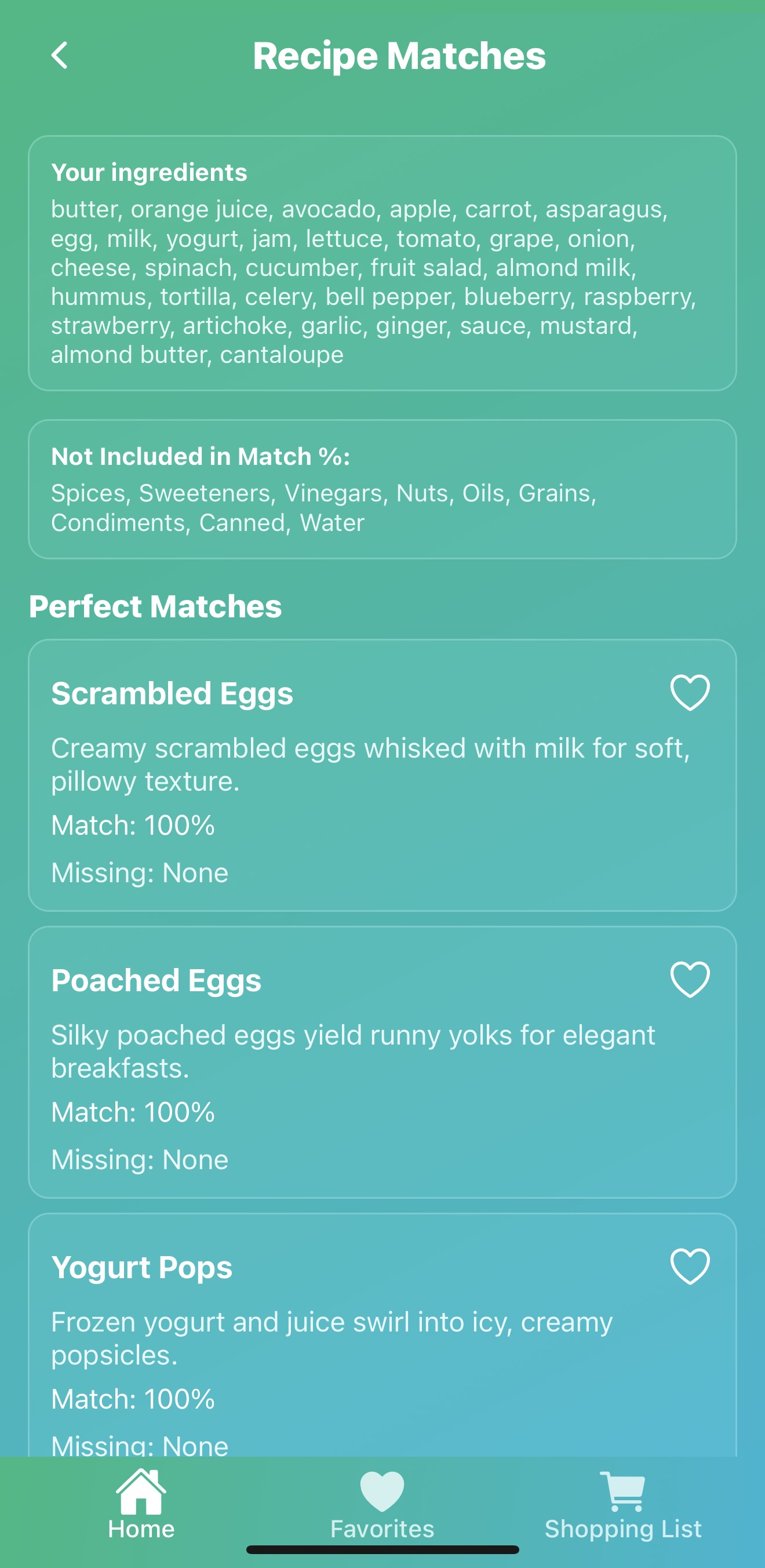 App screenshot showing interface