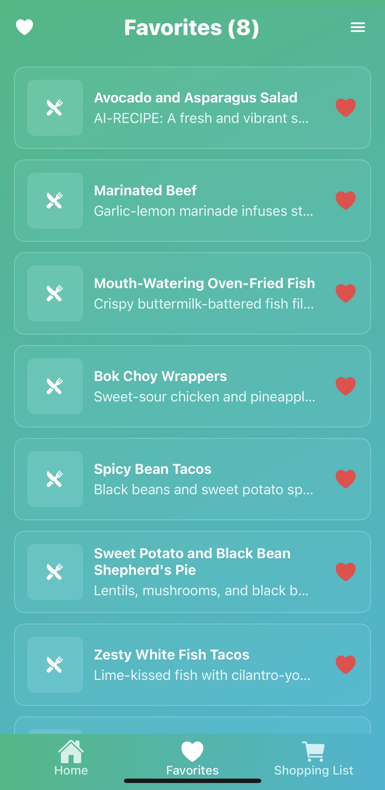 App screenshot showing interface